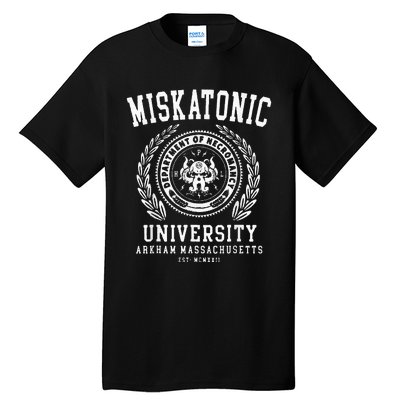 Miskatonic University Arkham East Massachusetts Wcmxkll Tall T-Shirt