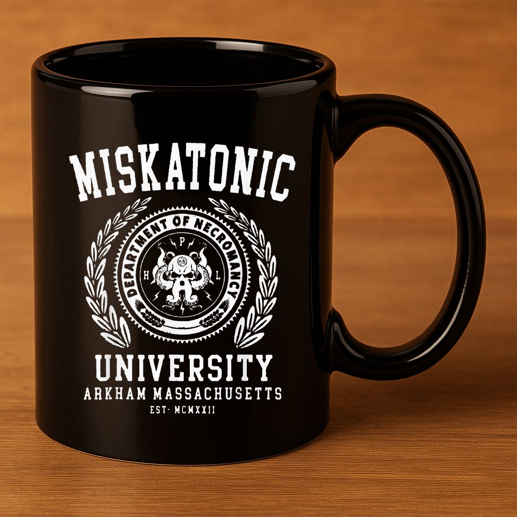 Miskatonic University Arkham East Massachusetts Wcmxkll 11oz C Handle Ceramic Mug