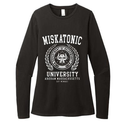 Miskatonic University Arkham East Massachusetts Wcmxkll Womens CVC Long Sleeve Shirt