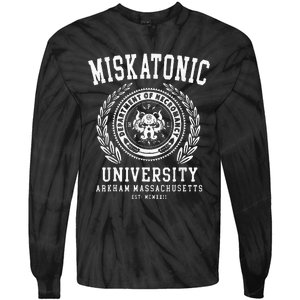 Miskatonic University Arkham East Massachusetts Wcmxkll Tie-Dye Long Sleeve Shirt