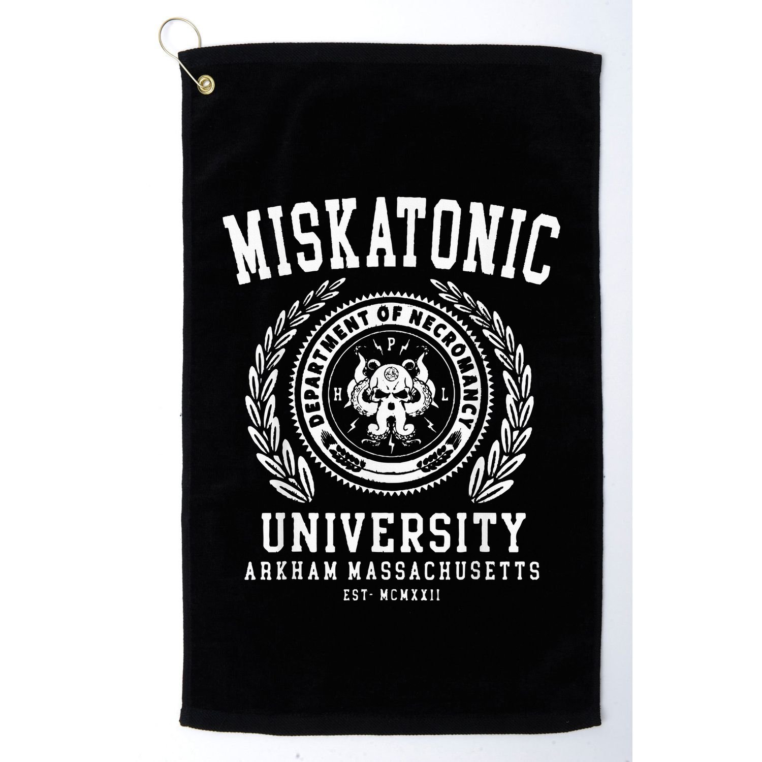 Miskatonic University Arkham East Massachusetts Wcmxkll Golf Towel