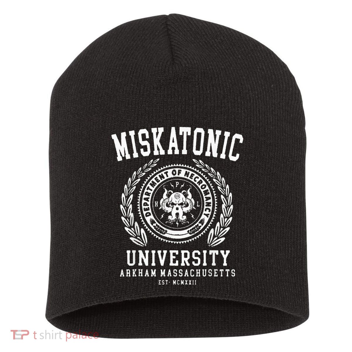Miskatonic University Arkham East Massachusetts Wcmxkll Short Acrylic Beanie