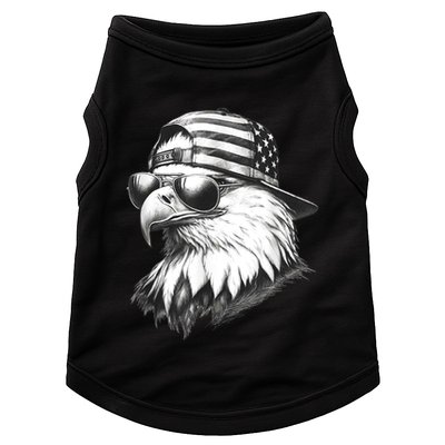 Merica Usa American Flag Patriotic 4th Of July Bald Eagle Doggie Tank