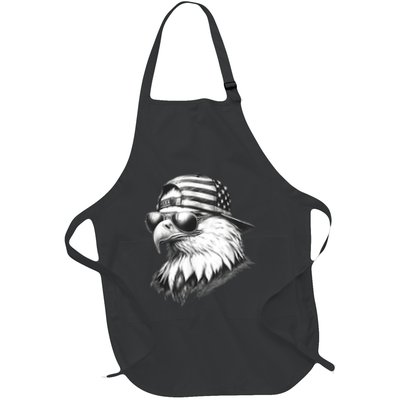 Merica Usa American Flag Patriotic 4th Of July Bald Eagle Apron