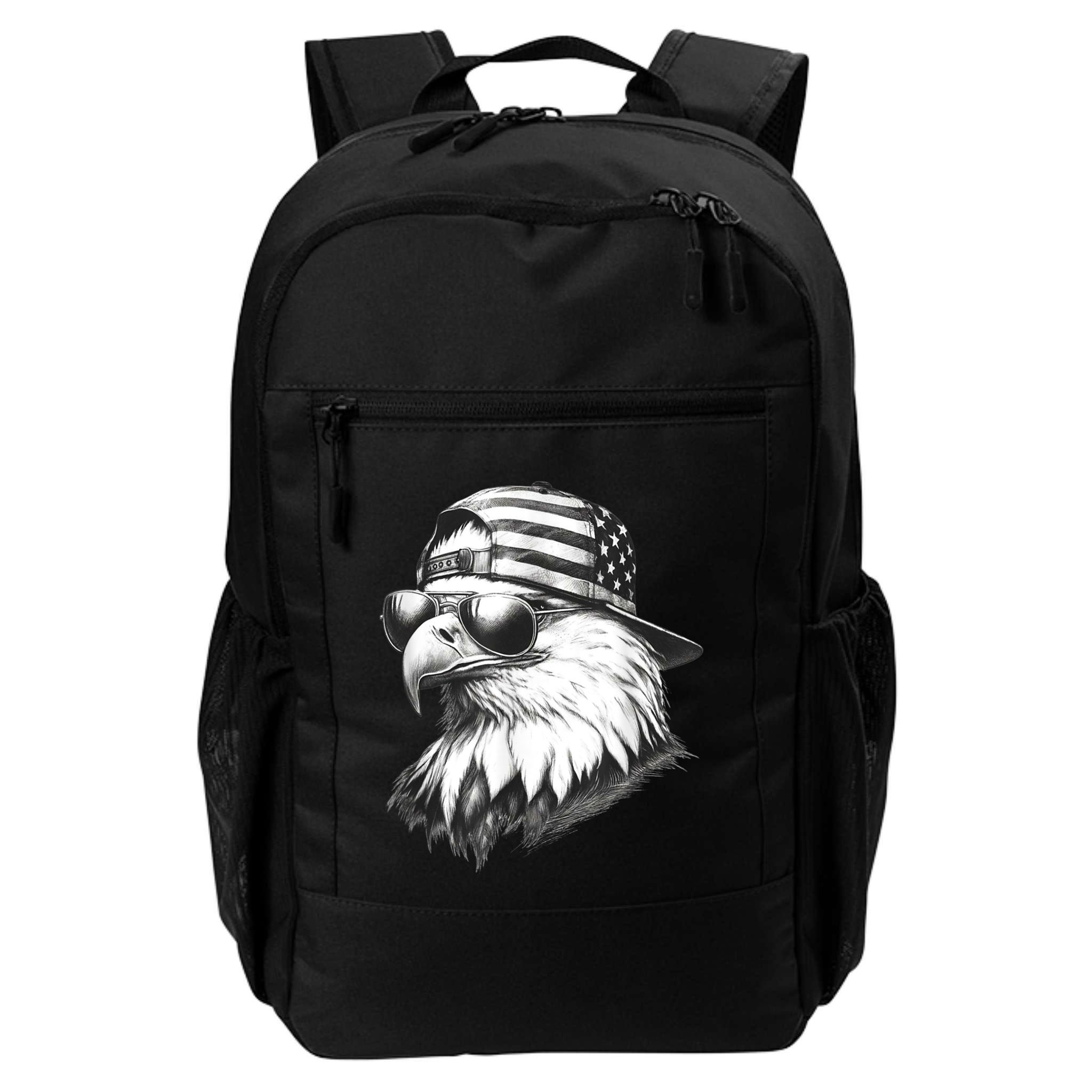Merica Usa American Flag Patriotic 4th Of July Bald Eagle Backpack