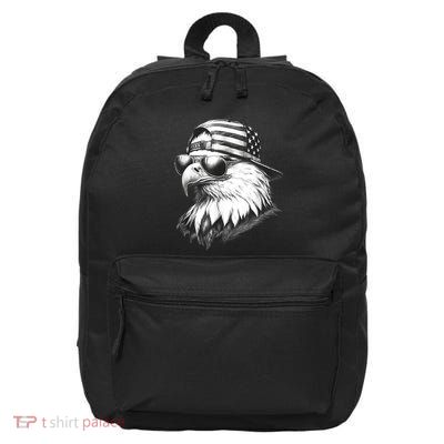 Merica Usa American Flag Patriotic 4th Of July Bald Eagle 16 in Basic Backpack