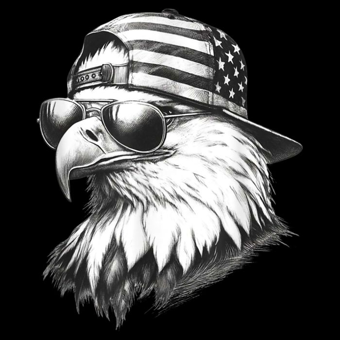 Merica Usa American Flag Patriotic 4th Of July Bald Eagle Baby Bodysuit