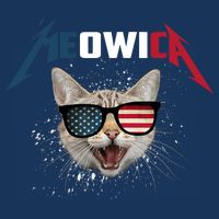 Meowica USA American Flag Cat Funny Patriotic 4th Of July 16 in Basic Backpack
