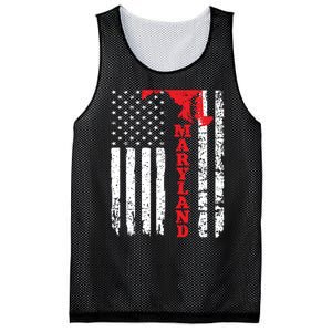 Maryland Usa American Flag State Native Born Mesh Reversible Basketball Jersey Tank