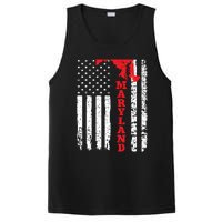 Maryland Usa American Flag State Native Born PosiCharge Competitor Tank