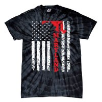 Maryland Usa American Flag State Native Born Tie-Dye T-Shirt