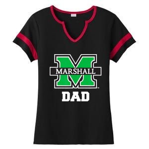 Marshall University Bison Dad Ladies Halftime Notch Neck Tee