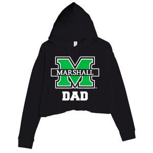 Marshall University Bison Dad Crop Fleece Hoodie