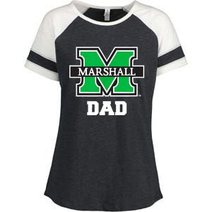 Marshall University Bison Dad Enza Ladies Jersey Colorblock Tee