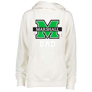 Marshall University Bison Dad Womens Funnel Neck Pullover Hood