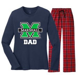 Marshall University Bison Dad Women's Long Sleeve Flannel Pajama Set 