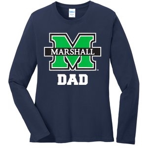 Marshall University Bison Dad Ladies Long Sleeve Shirt