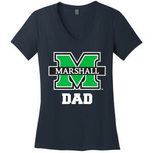 Marshall University Bison Dad Women's V-Neck T-Shirt