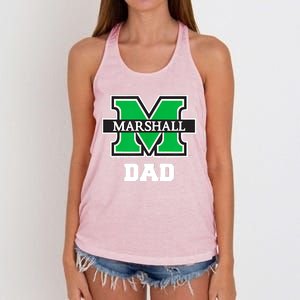 Marshall University Bison Dad Women's Knotted Racerback Tank