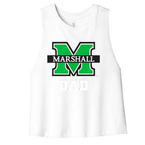 Marshall University Bison Dad Women's Racerback Cropped Tank