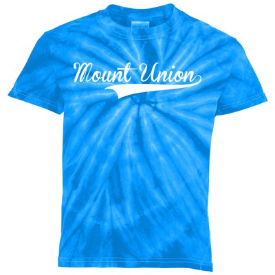 Mount Union Baseball Vintage Retro Font Cute Gift Kids Tie-Dye T-Shirt