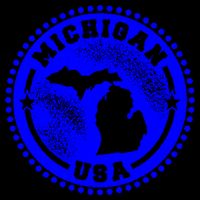Michigan USA Blue Logo 16 in Basic Backpack