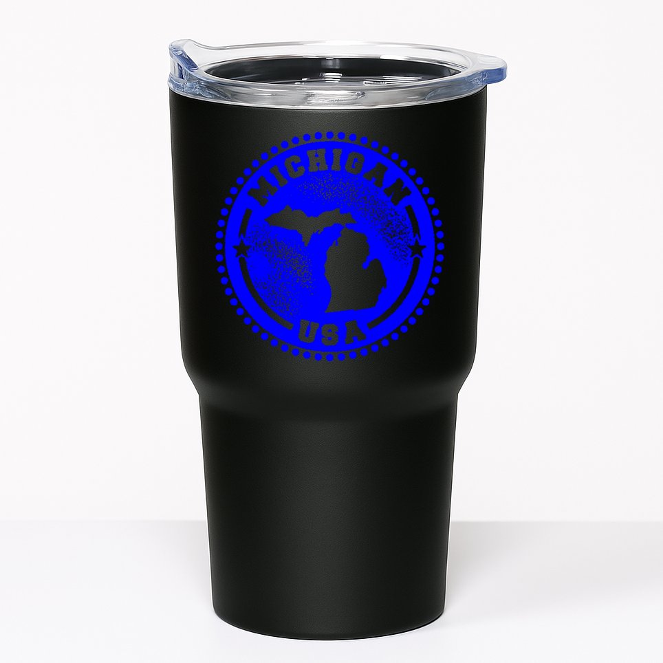 Michigan USA Blue Logo Tumbler