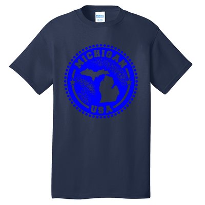 Michigan USA Blue Logo Tall T-Shirt