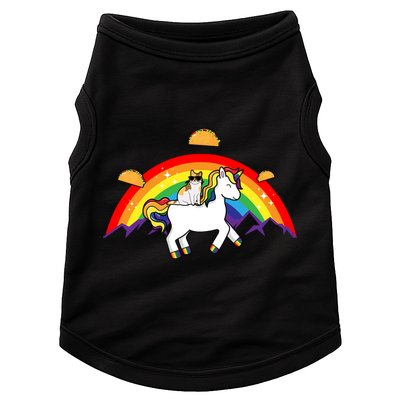 Magical Unicorn Cat Taco Rainbow Doggie Tank
