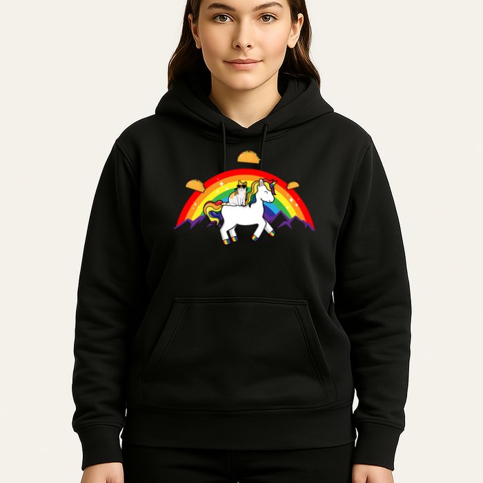 Magical Unicorn Cat Taco Rainbow Hoodie