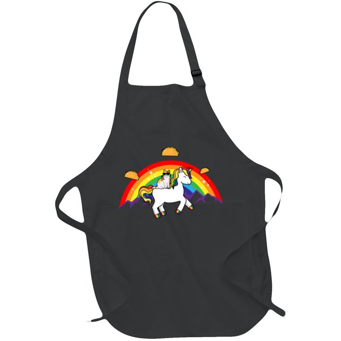 Magical Unicorn Cat Taco Rainbow Apron
