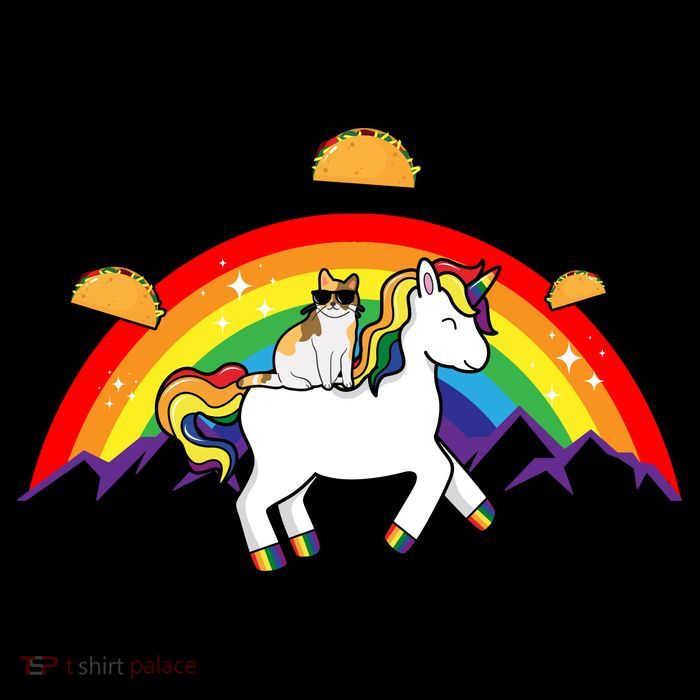 Magical Unicorn Cat Taco Rainbow Impact Tech Backpack