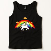 Magical Unicorn Cat Taco Rainbow Tank Top