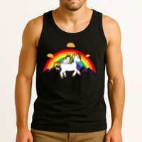 Magical Unicorn Cat Taco Rainbow Tank Top