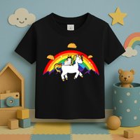 Magical Unicorn Cat Taco Rainbow Toddler T-Shirt