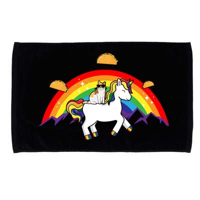 Magical Unicorn Cat Taco Rainbow Microfiber Hand Towel