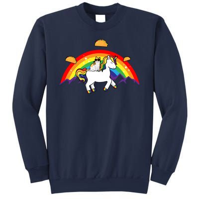 Magical Unicorn Cat Taco Rainbow Sweatshirt