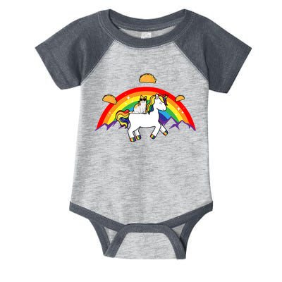 Magical Unicorn Cat Taco Rainbow Infant Baby Jersey Bodysuit