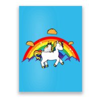 Magical Unicorn Cat Taco Rainbow Poster