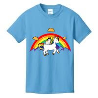 Magical Unicorn Cat Taco Rainbow Kids T-Shirt