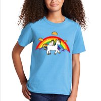 Magical Unicorn Cat Taco Rainbow Kids T-Shirt