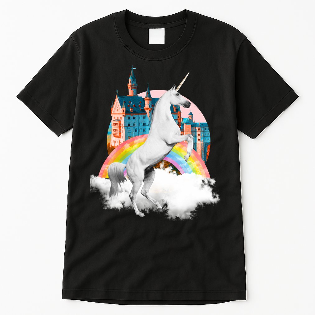 Magical Unicorn Castle Tall T-Shirt