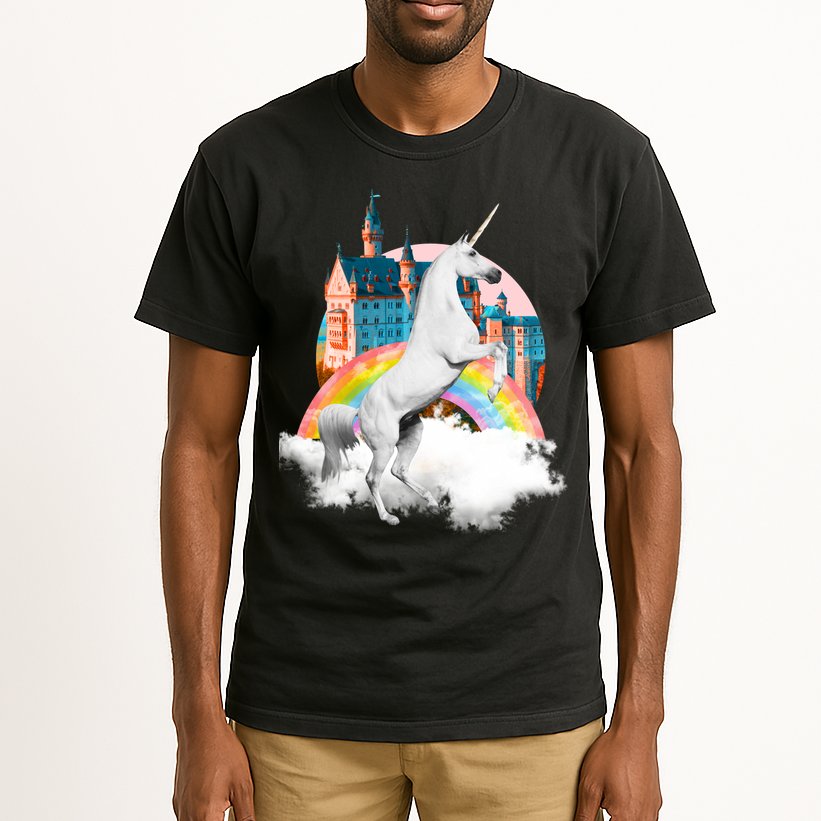 Magical Unicorn Castle Tall T-Shirt
