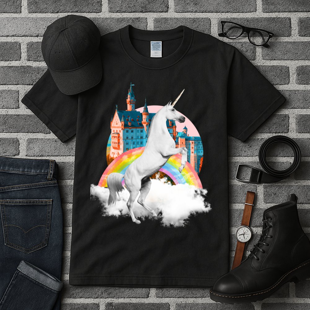 Magical Unicorn Castle Tall T-Shirt
