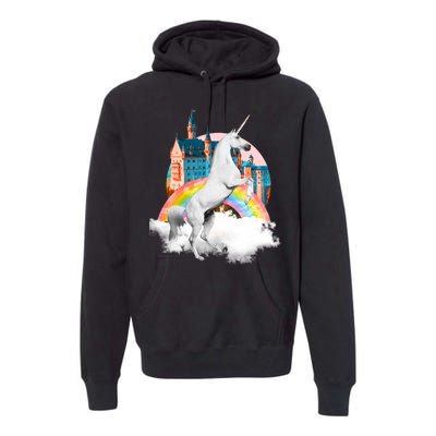 Magical Unicorn Castle Premium Hoodie