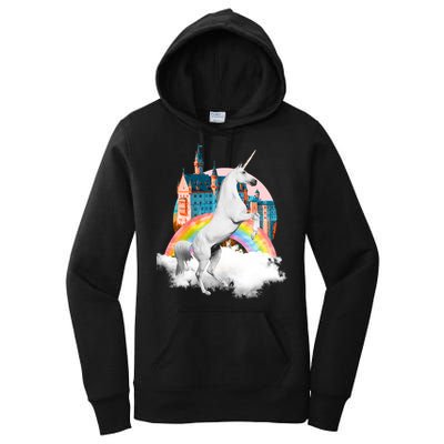 Magical Unicorn Castle Women's Pullover Hoodie