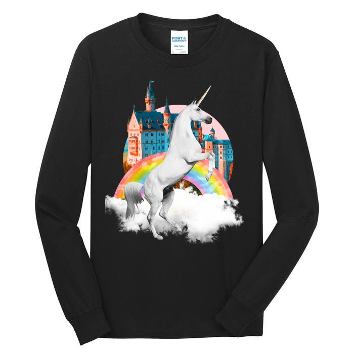 Magical Unicorn Castle Tall Long Sleeve T-Shirt