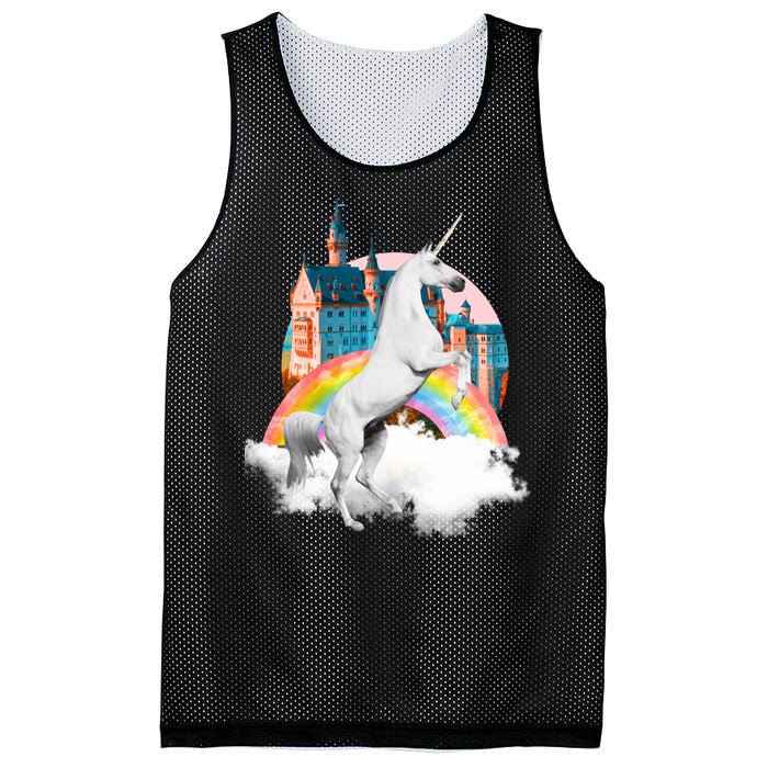 Magical Unicorn Castle Mesh Reversible Basketball Jersey Tank