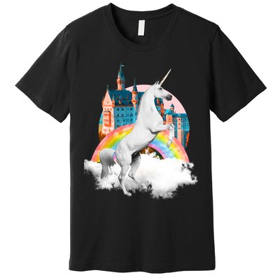Magical Unicorn Castle Premium T-Shirt
