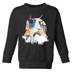 Magical Unicorn Castle Toddler Sweatshirt